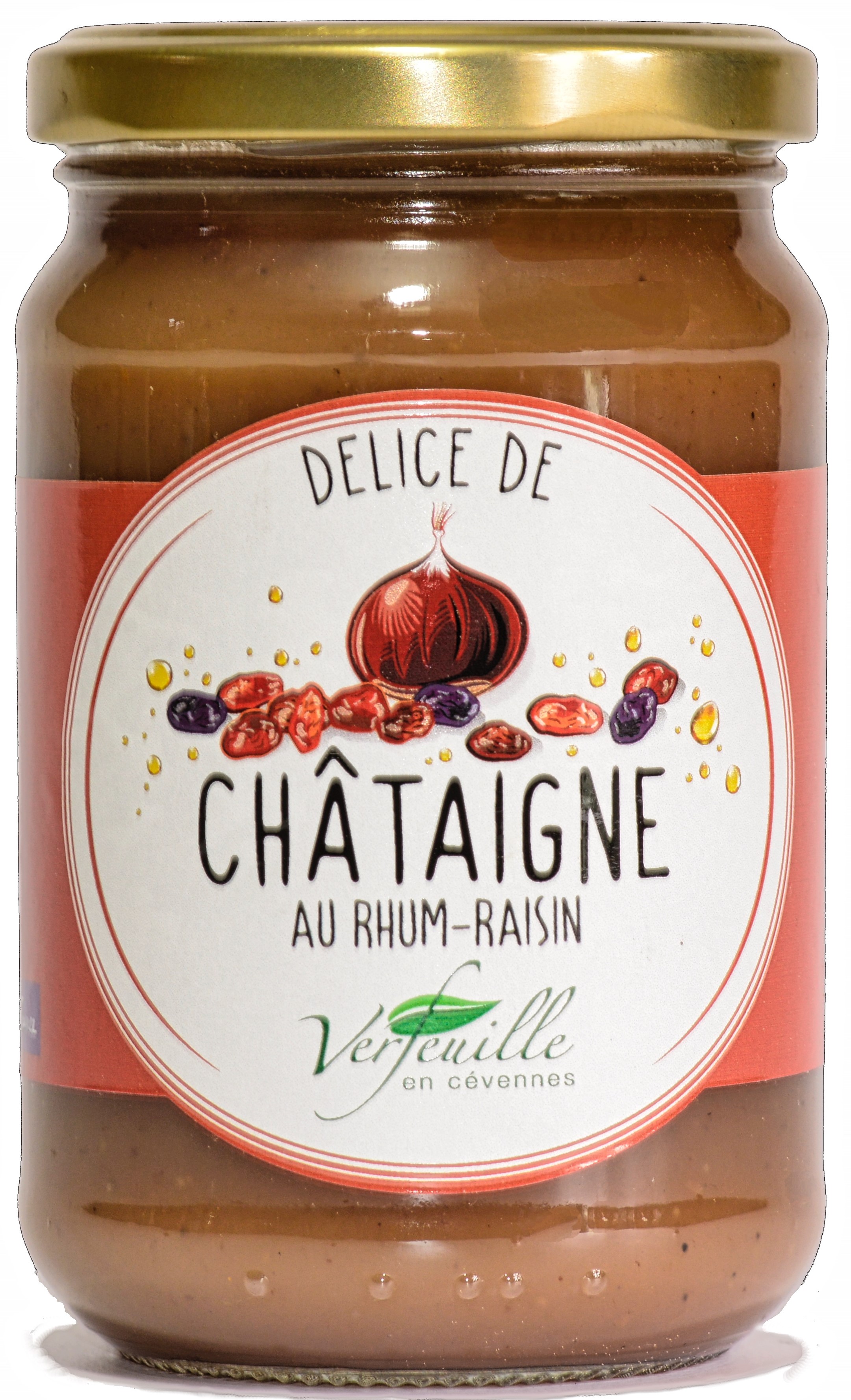 Delice de chataigne rhum et raisin sec