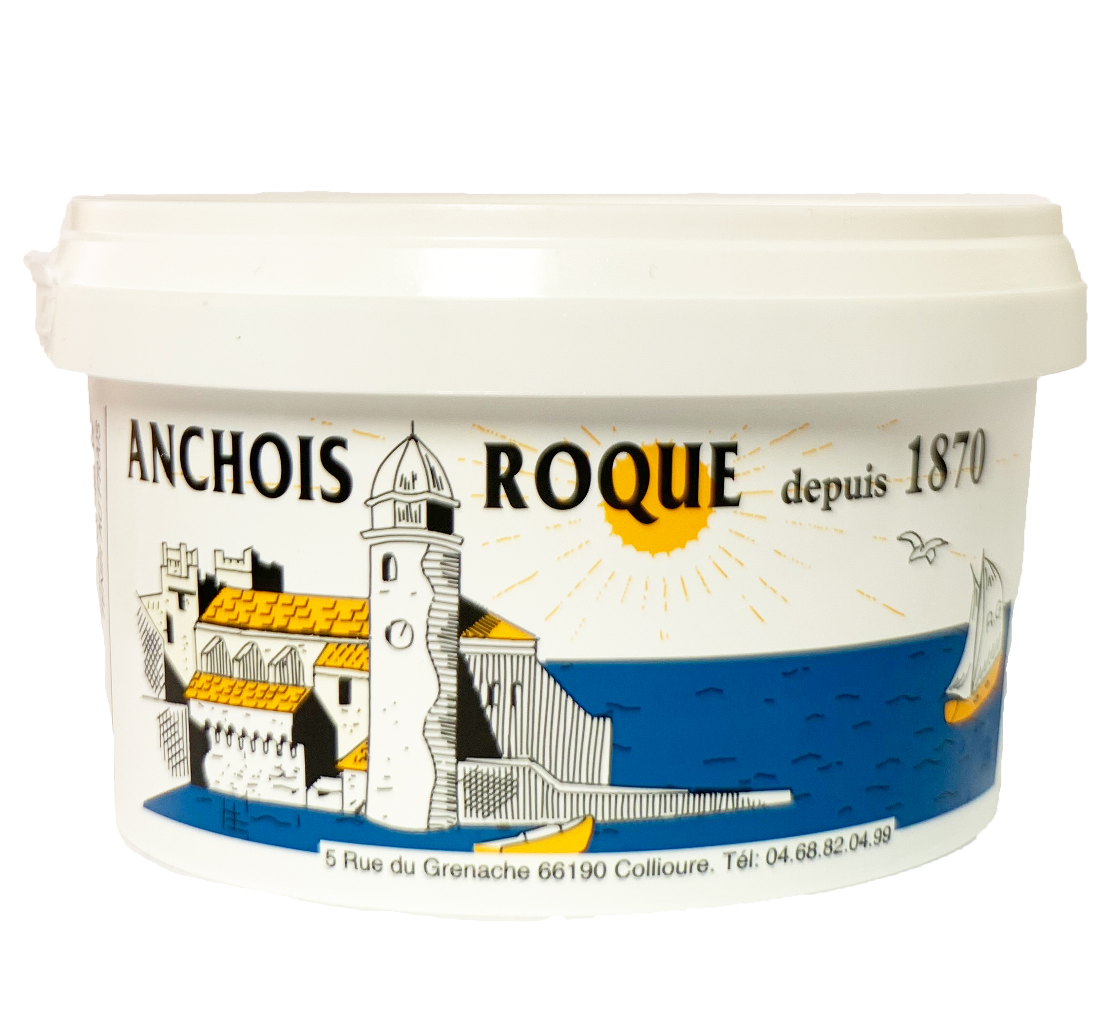 BOITE PLASTIQUE 480 G FILETS D'ANCHOIS A L'HUILE