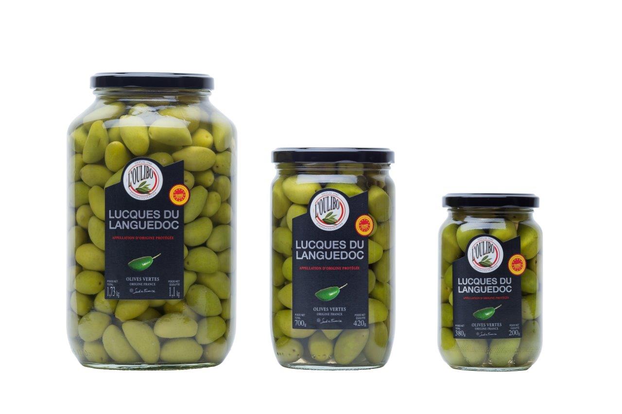 Olives vertes AOP Lucques du Languedoc pasteurisees