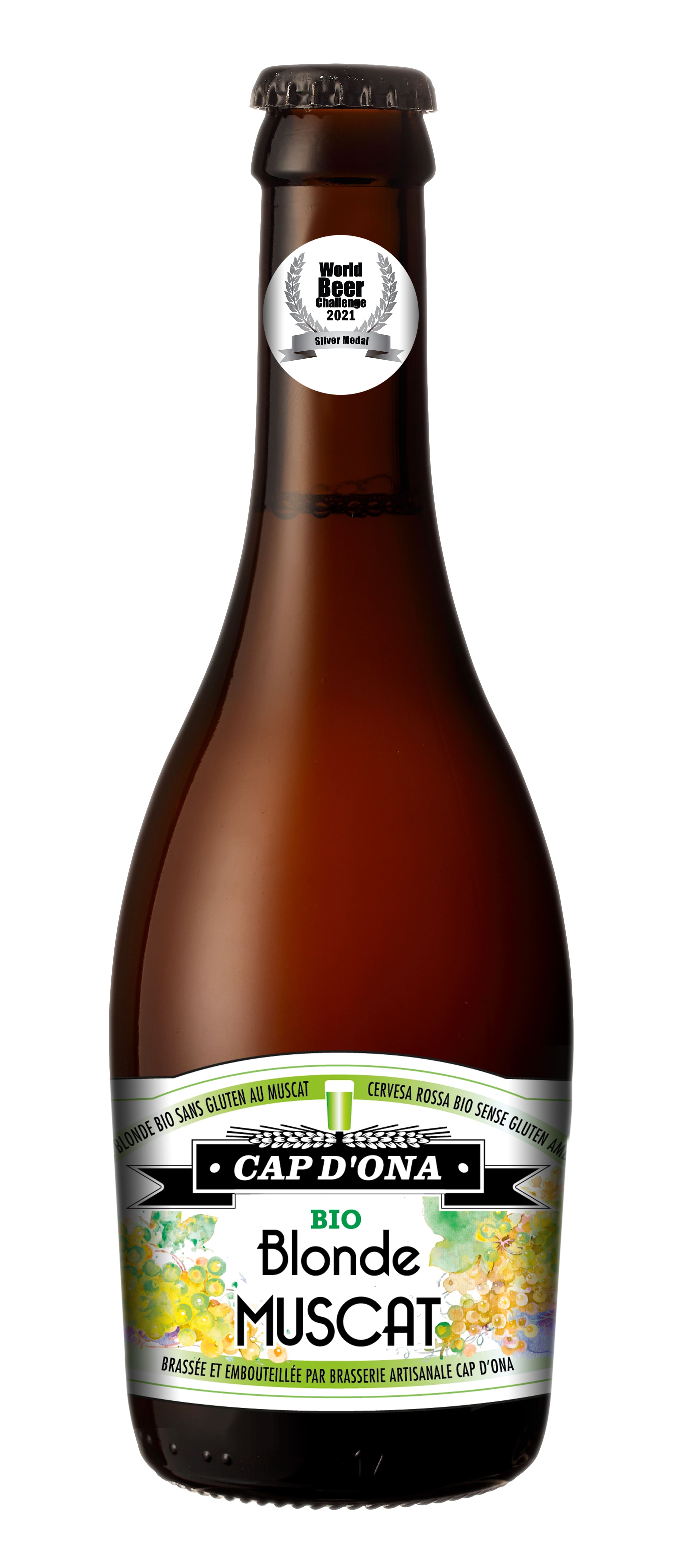 Biere CAP D ONA Blonde Bio sans gluten au Muscat