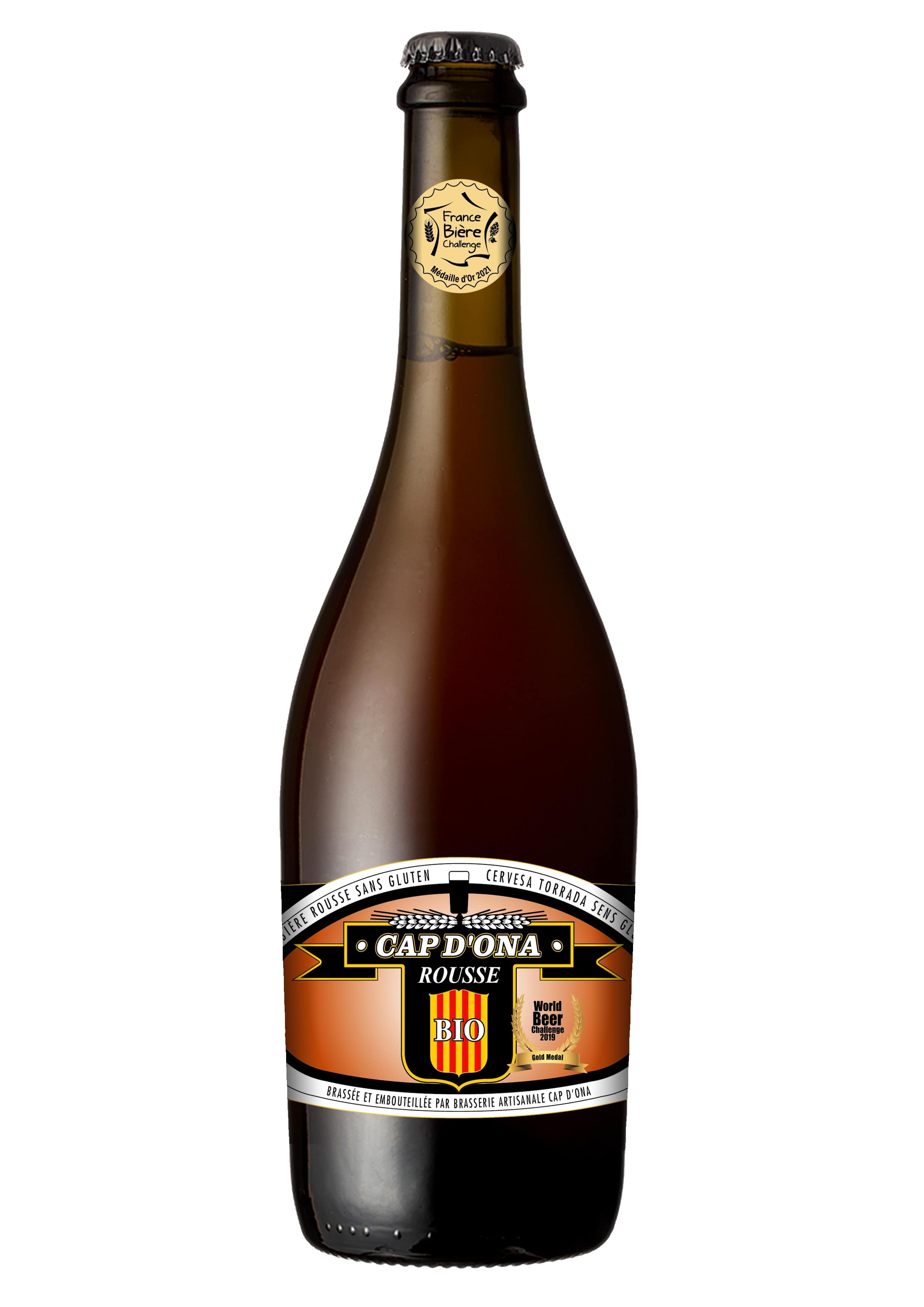 BIERE CAP D ONA Rousse bio sans gluten