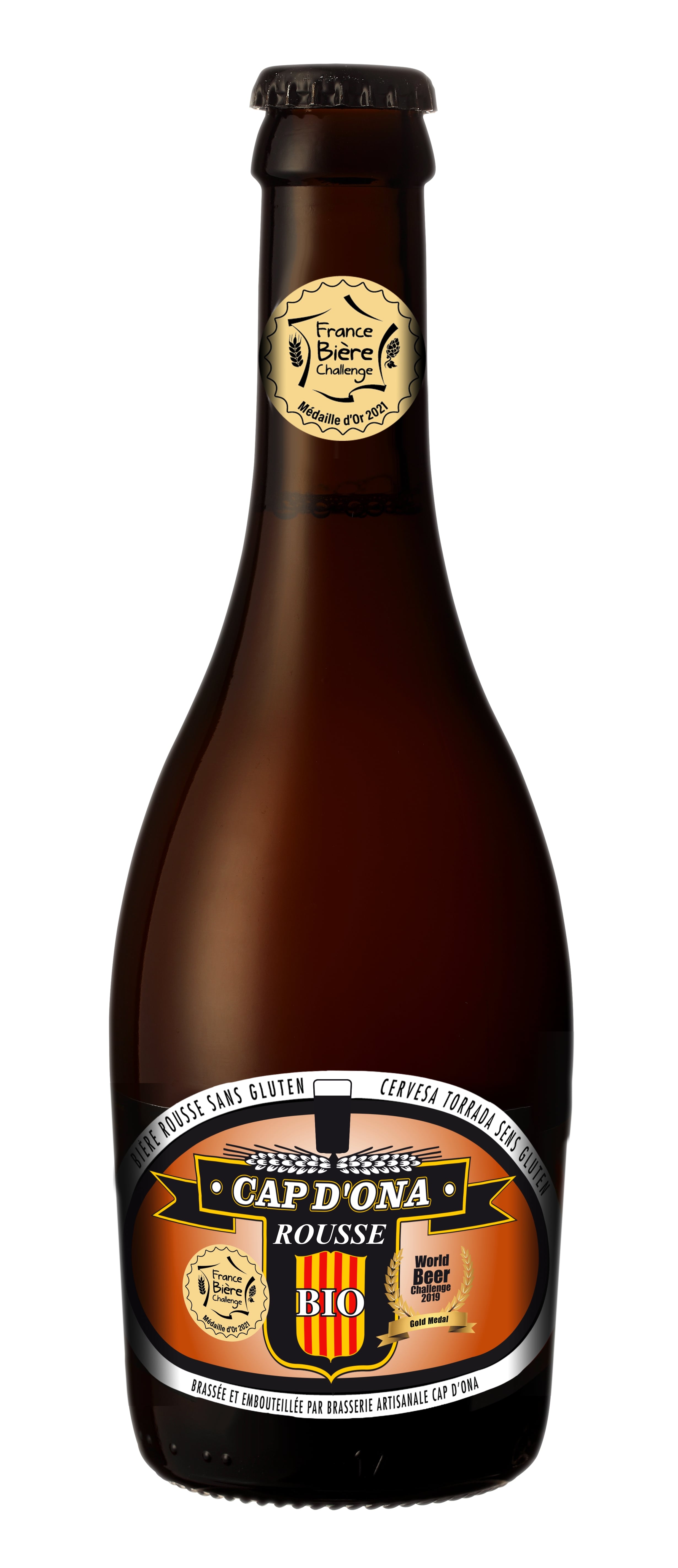 BIERE CAP D ONA Rousse bio sans gluten