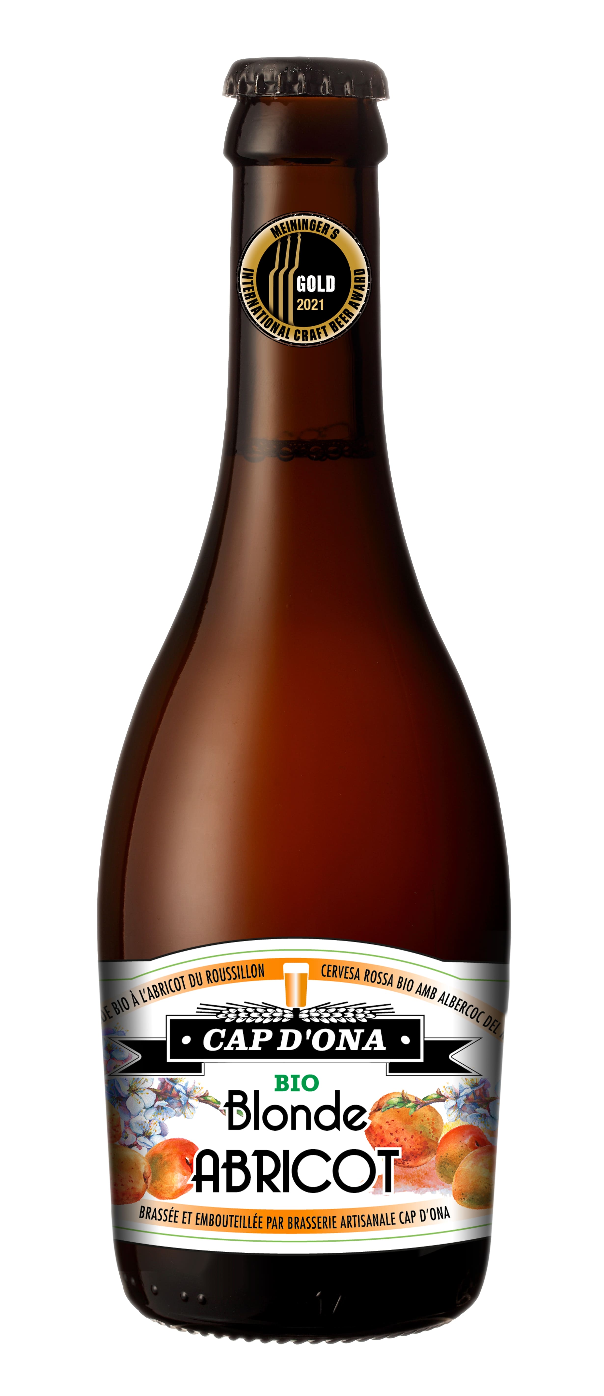 BIERE CAP D ONA Blonde a l abricot BIO