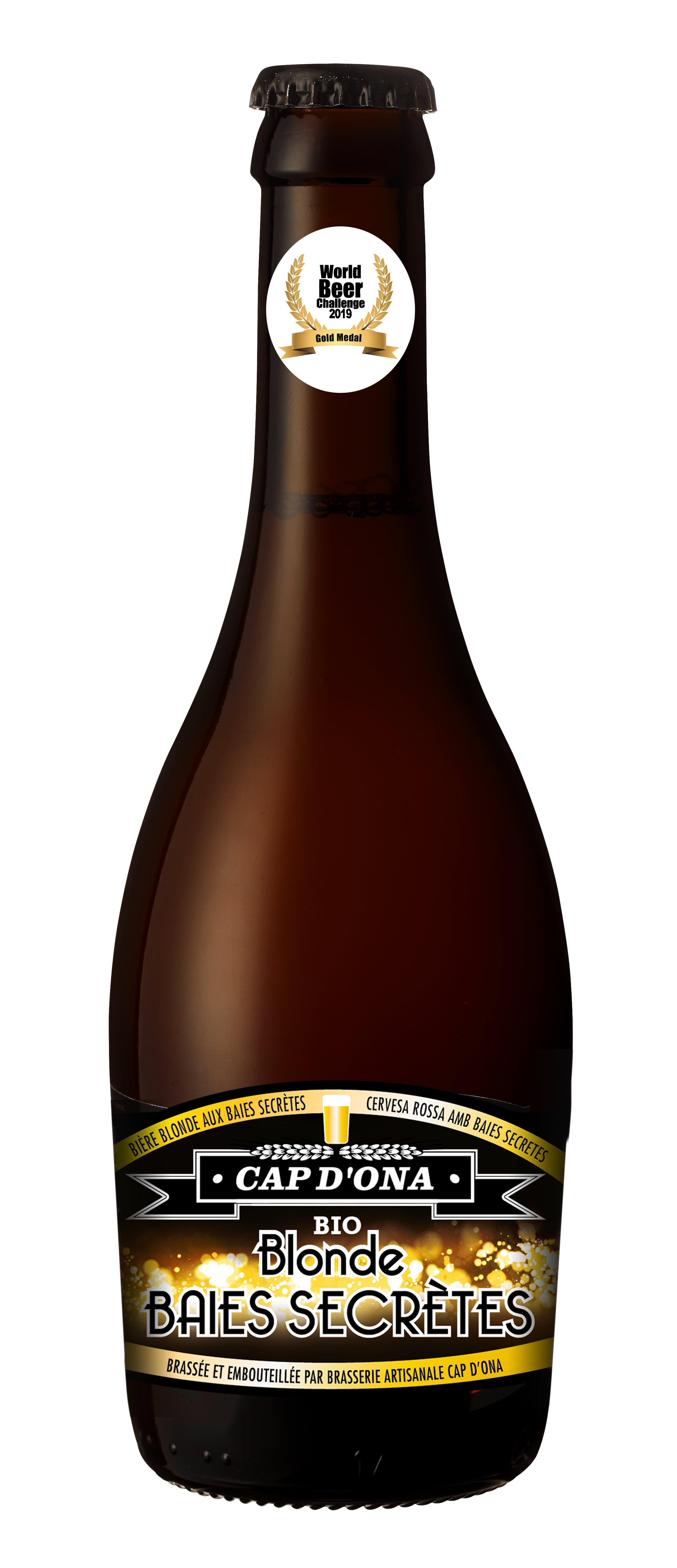 BIERE CAP D ONA Blonde bio aux baies secretes