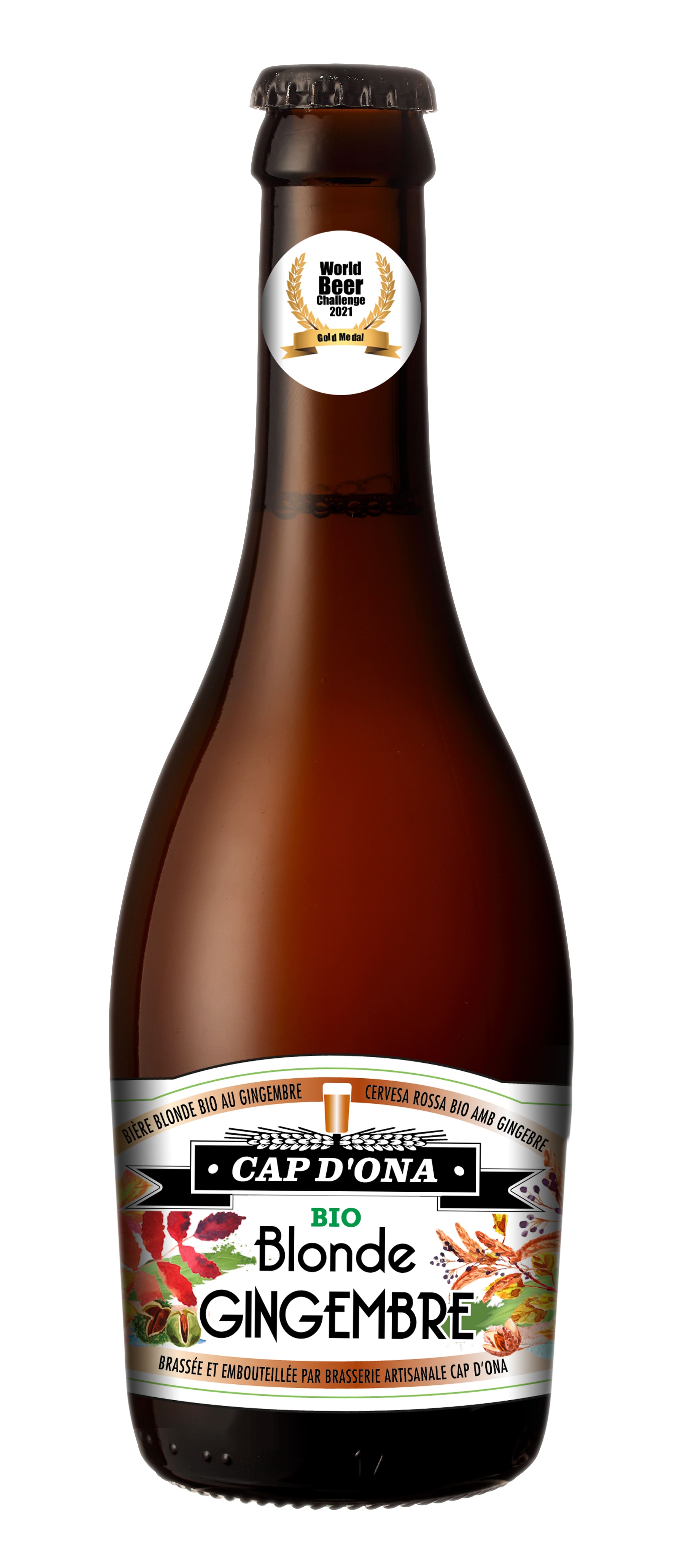 BIERE CAP D ONA Blonde bio triple au Gingembre