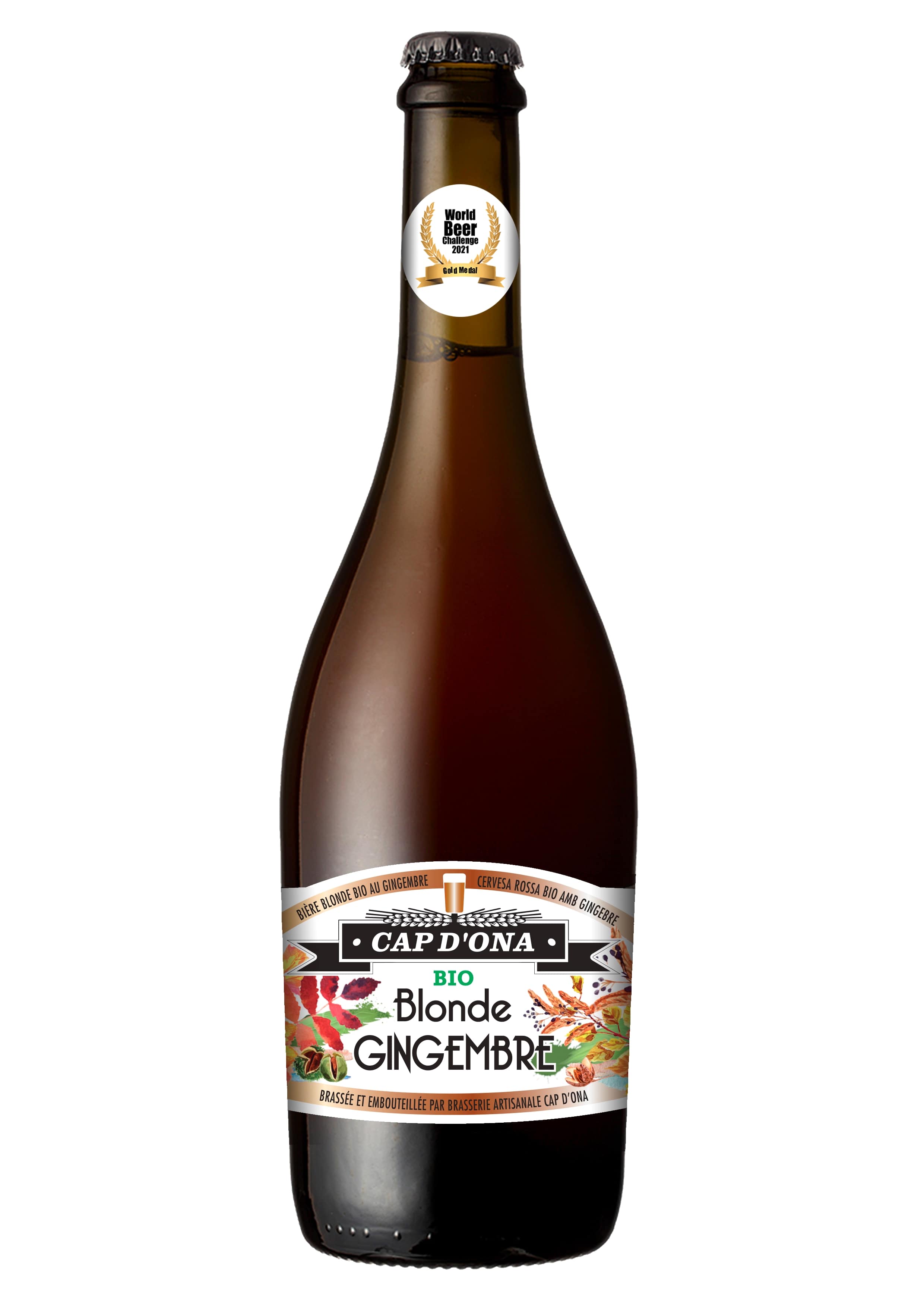 BIERE CAP D ONA Blonde bio triple au Gingembre