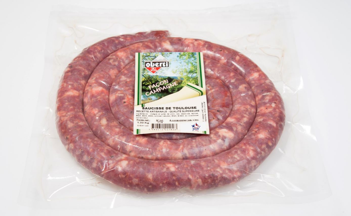 Saucisse fraîche campagne VPF sous vide 1 kg