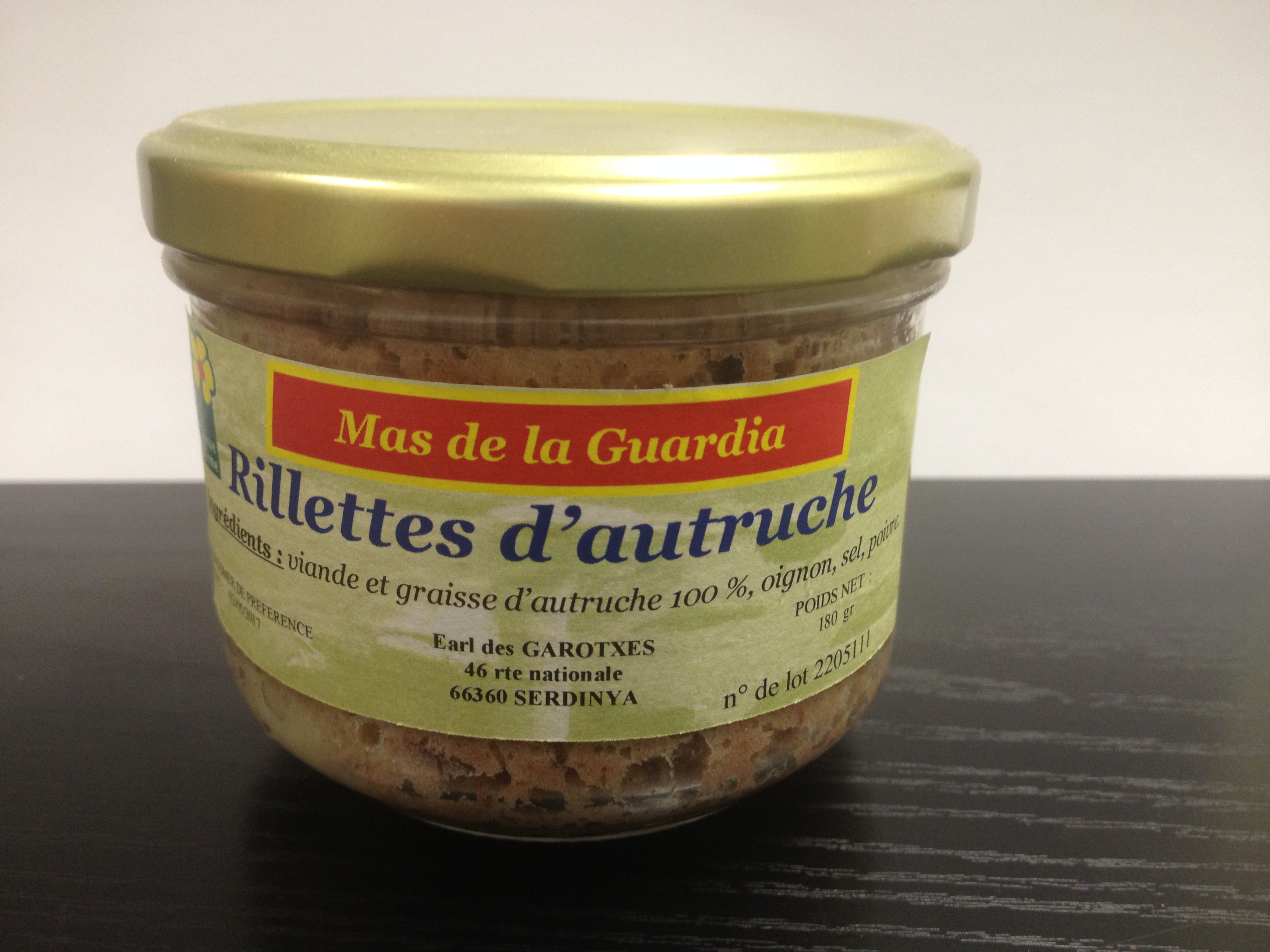 Rillettes d'autruche