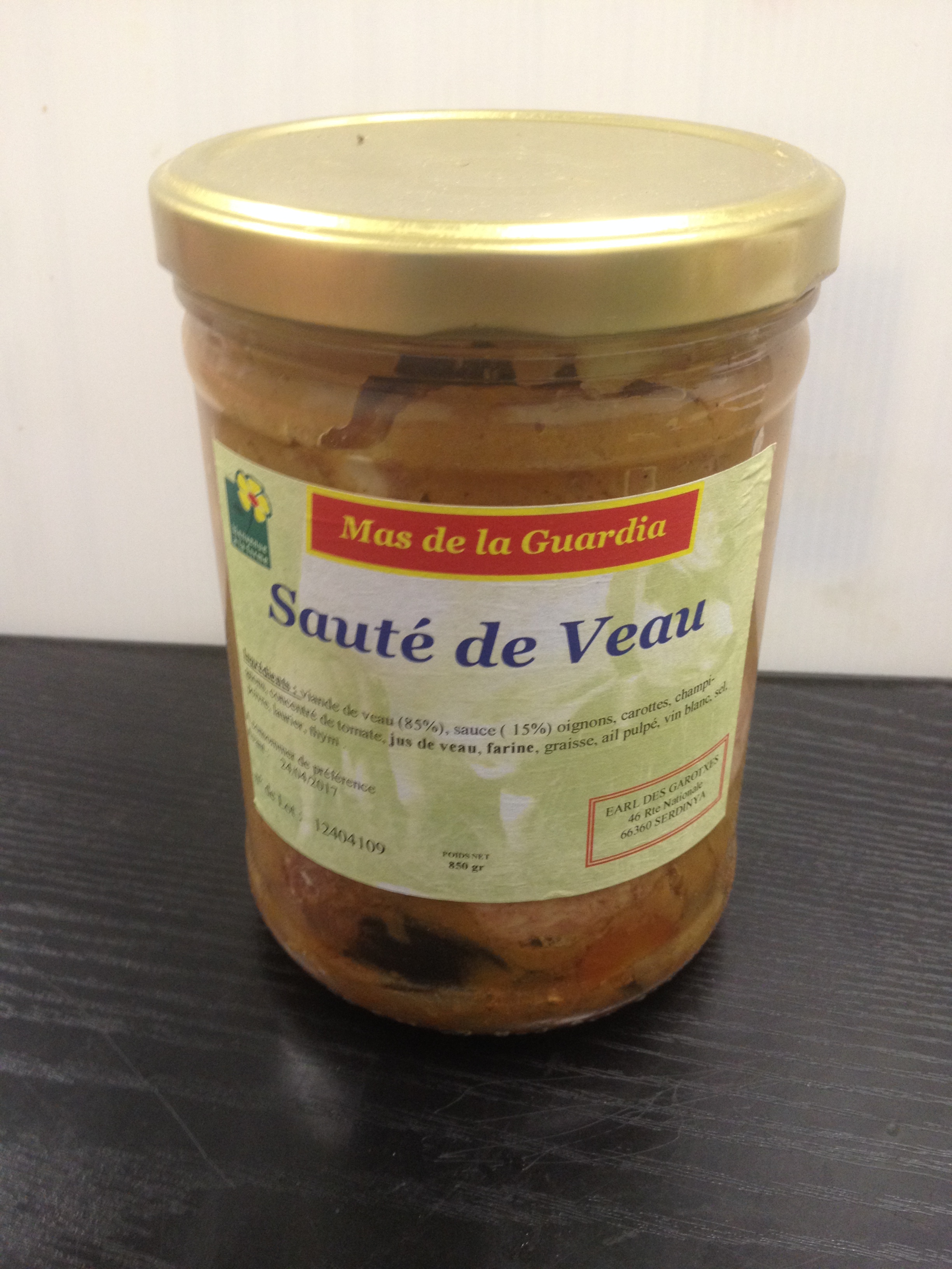 Sauté veau au banyuls