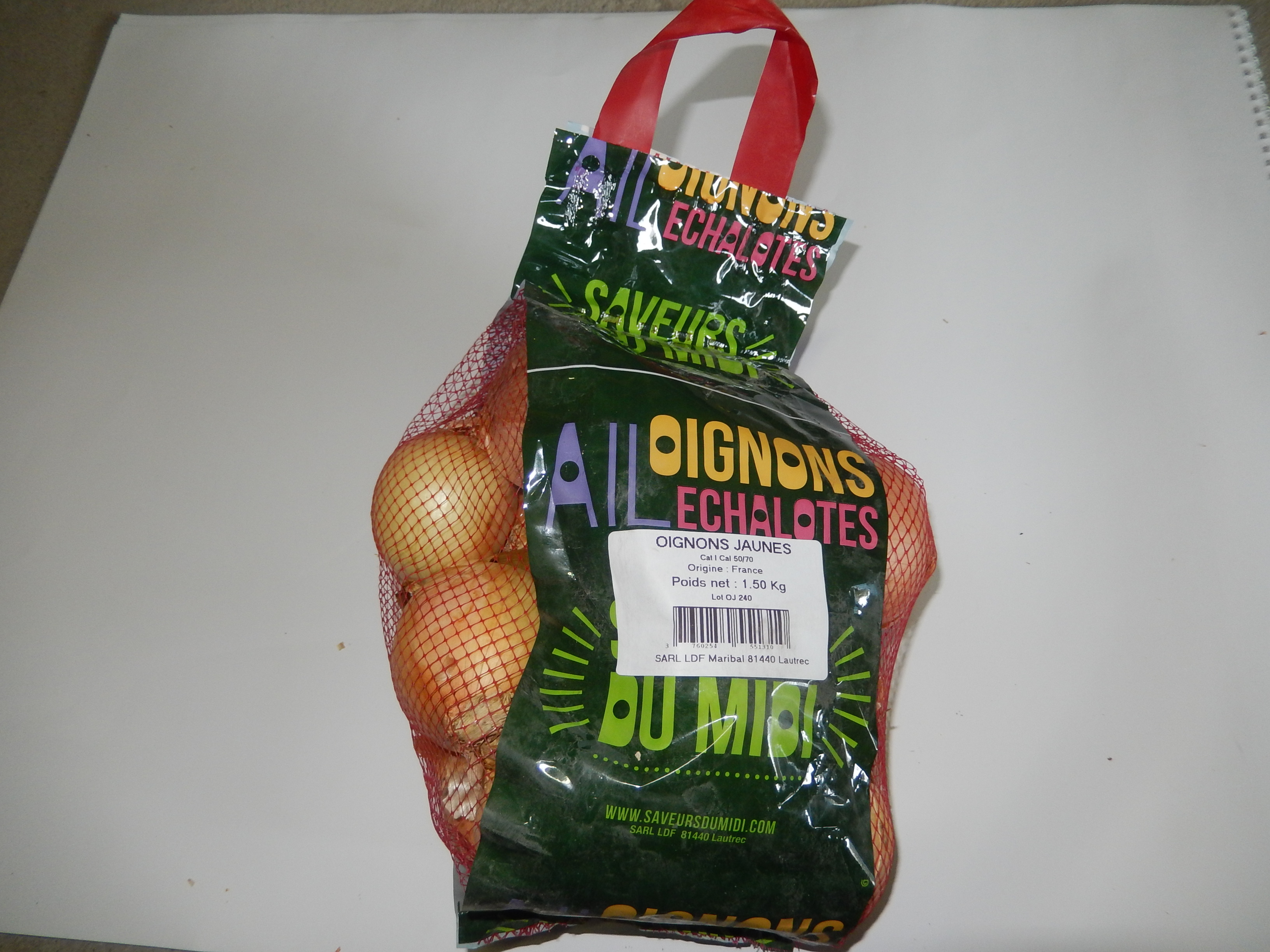 Oignons jaunes