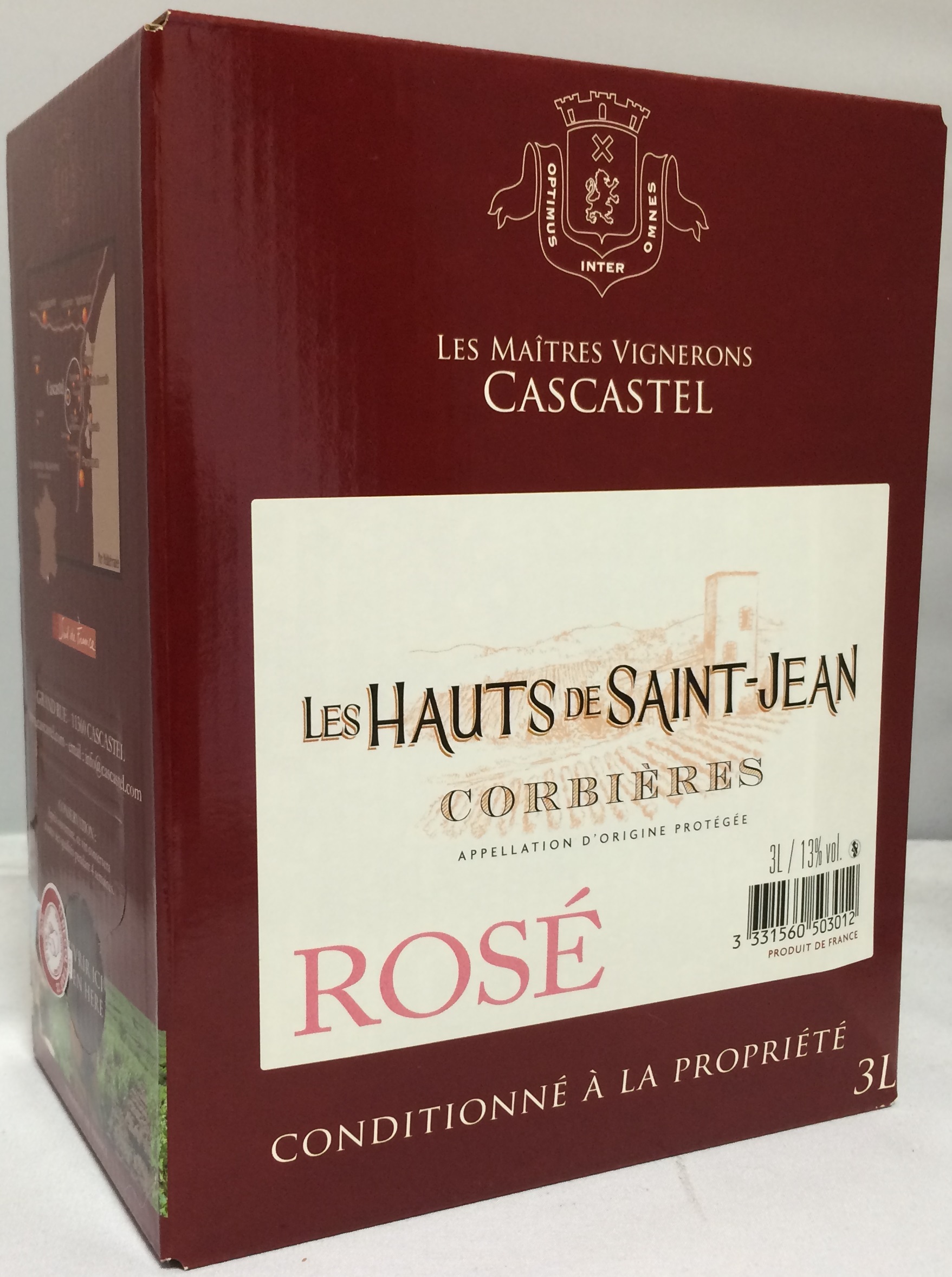CORBIÈRES Les Hauts de Saint Jean rosé 3L