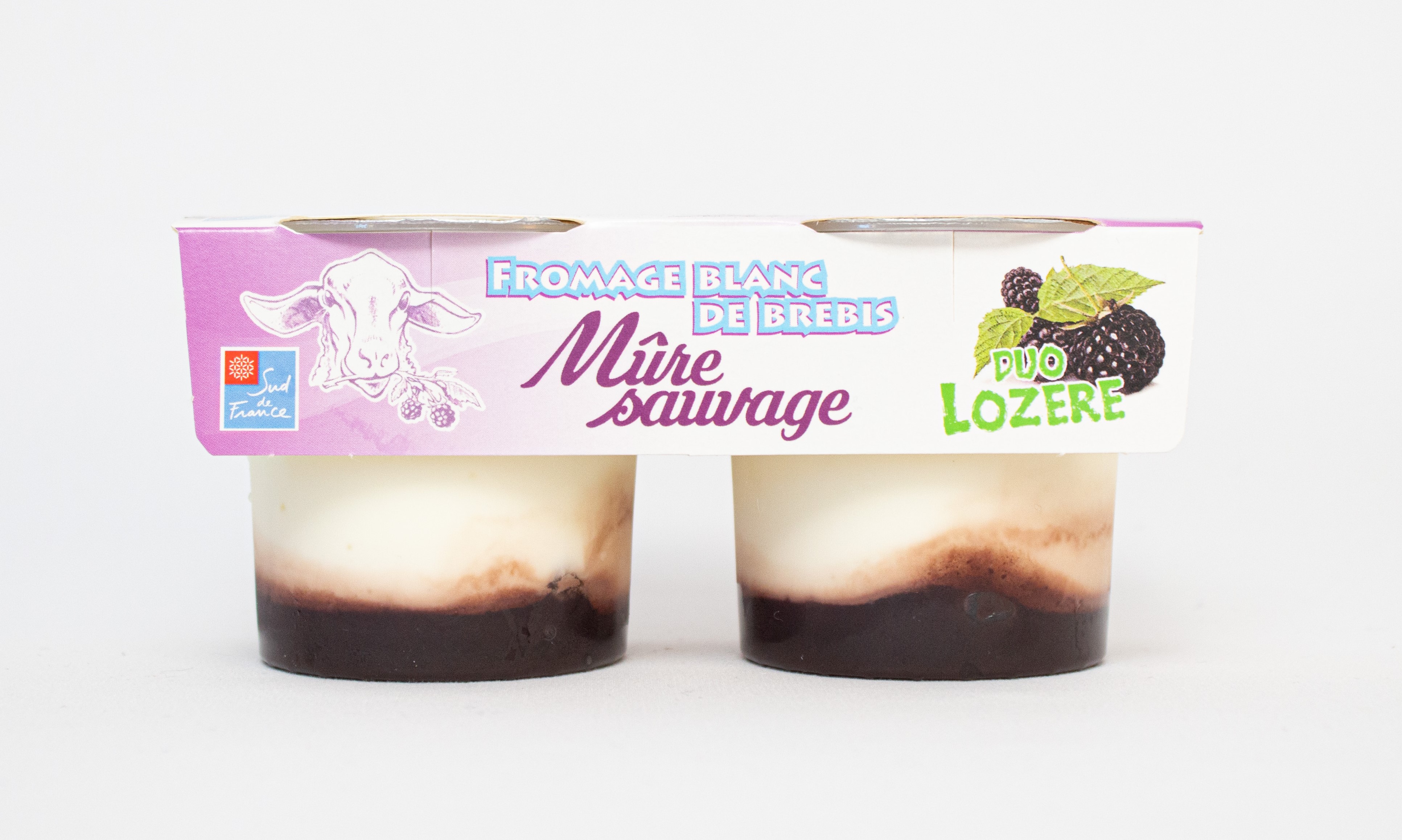 Fromage blanc de brebis sur lit de confiture