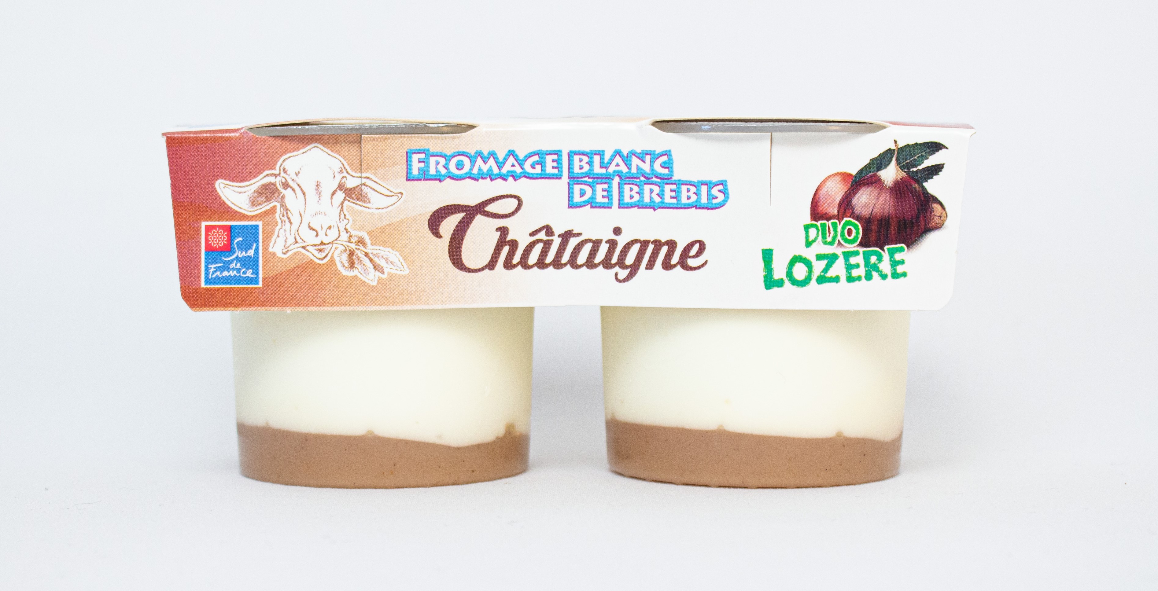 Fromage blanc de brebis sur lit de confiture