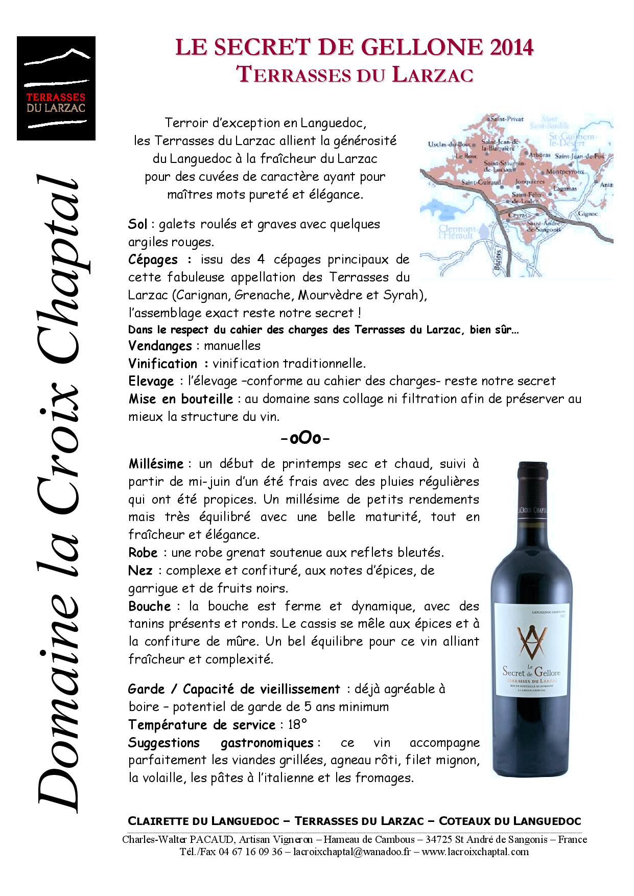 LE SECRET DE GELLONE