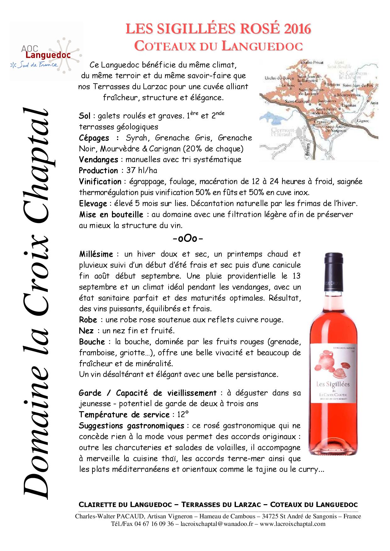 LES SIGILLÉES ROSÉ