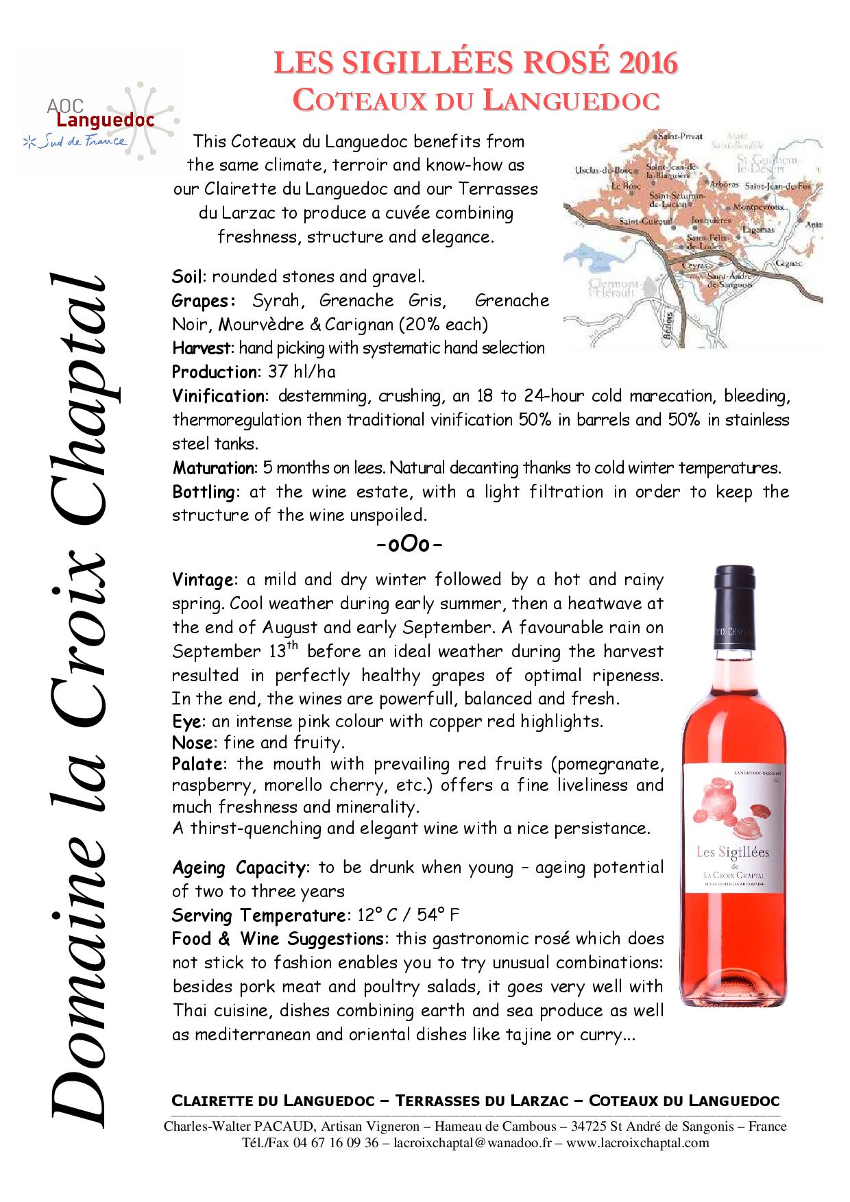 LES SIGILLÉES ROSÉ