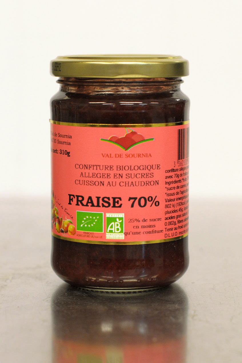 confiture bilogique extra fraise