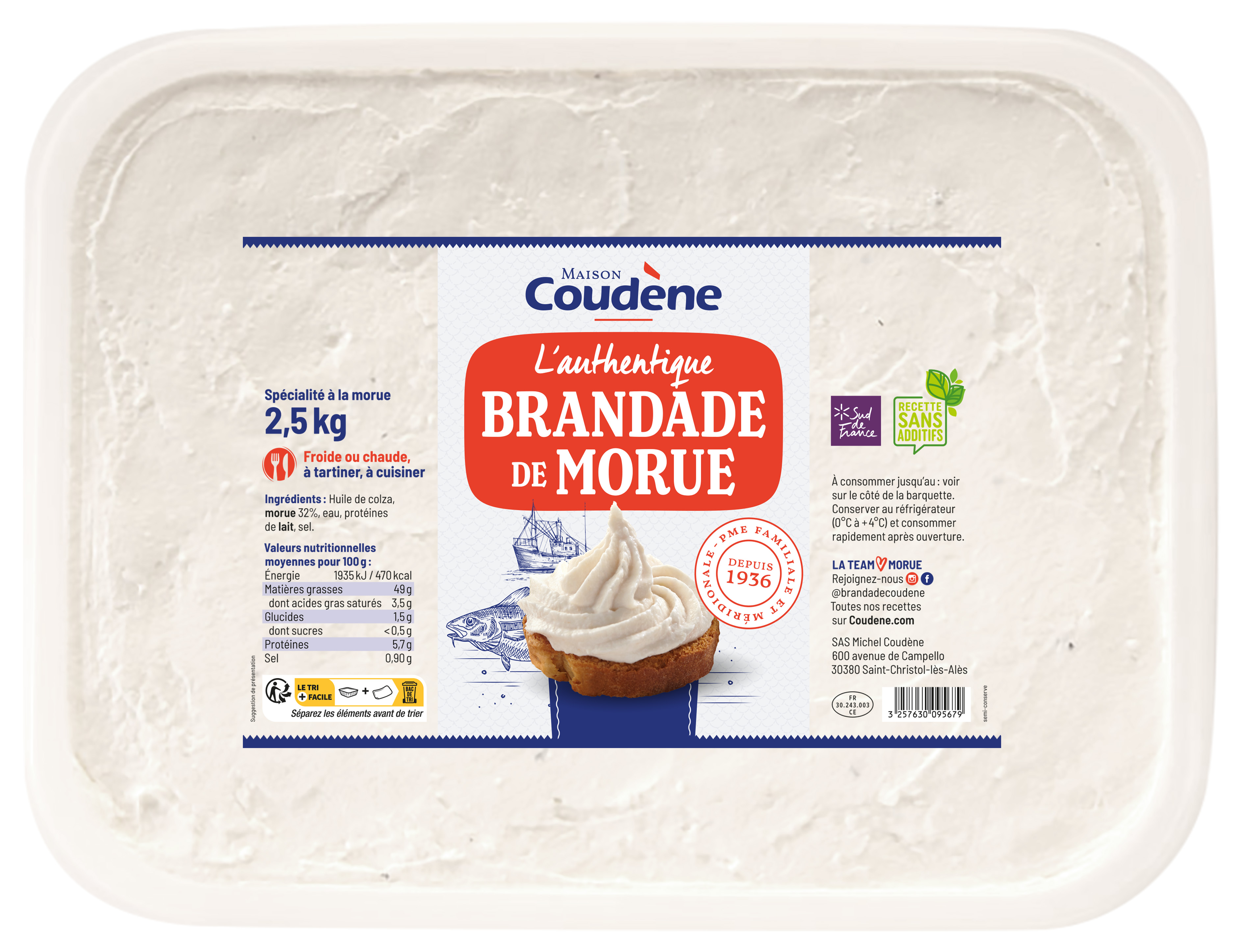 Brandade de morue Barquette