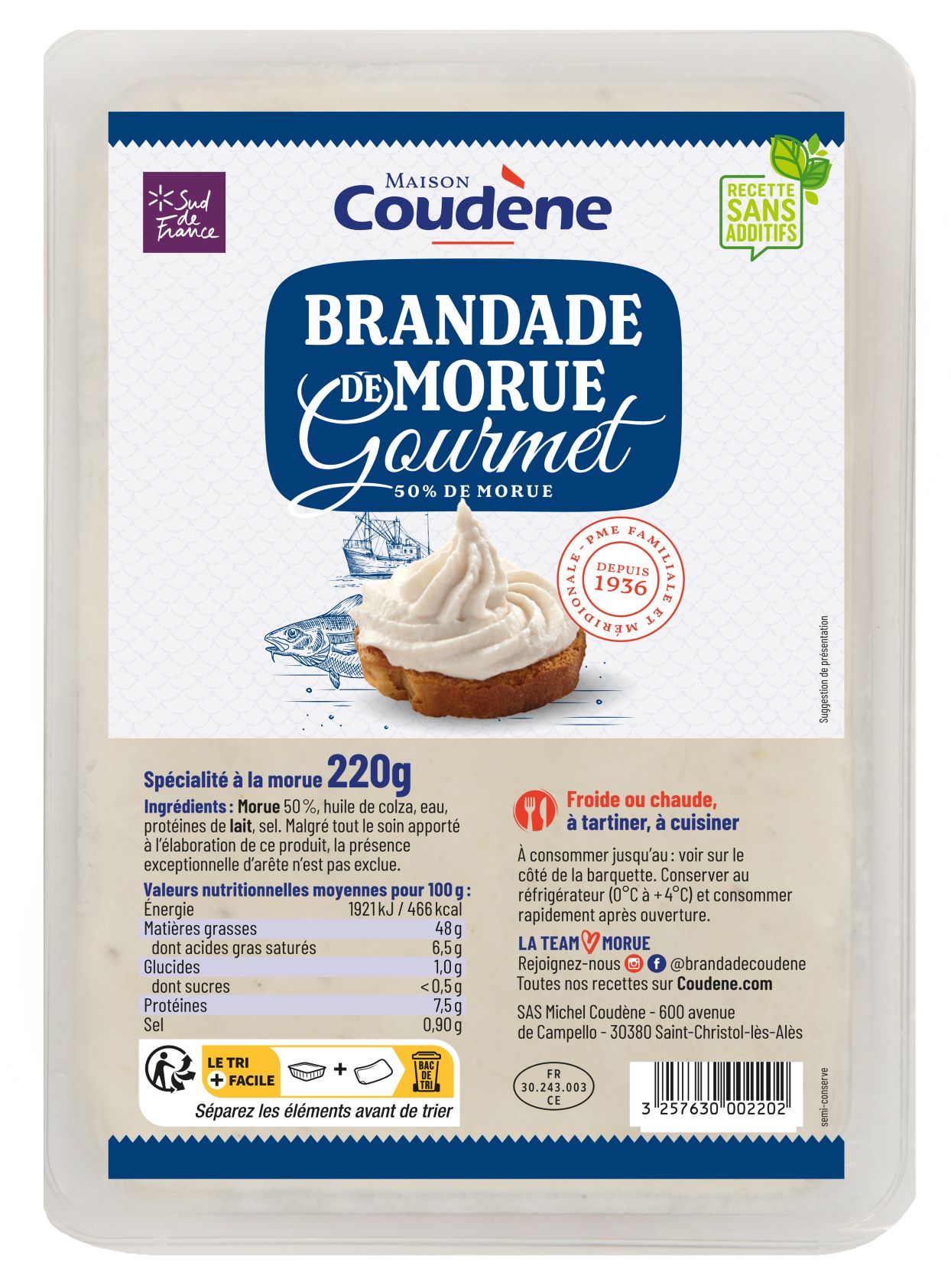Brandade de morue 50% Gourmet