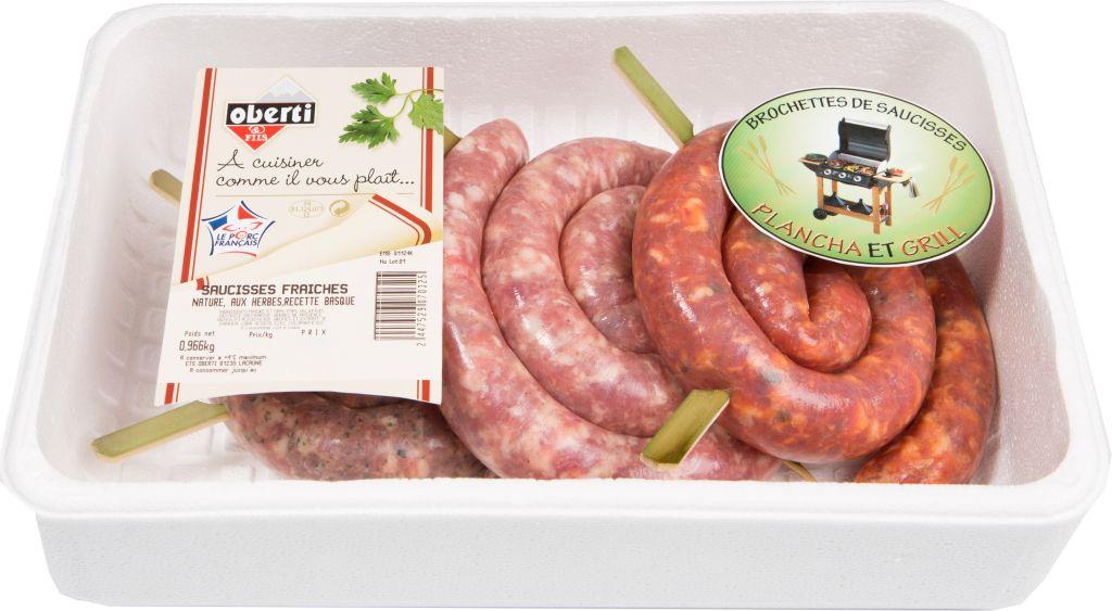 Brochettes de saucisses VPF 950g