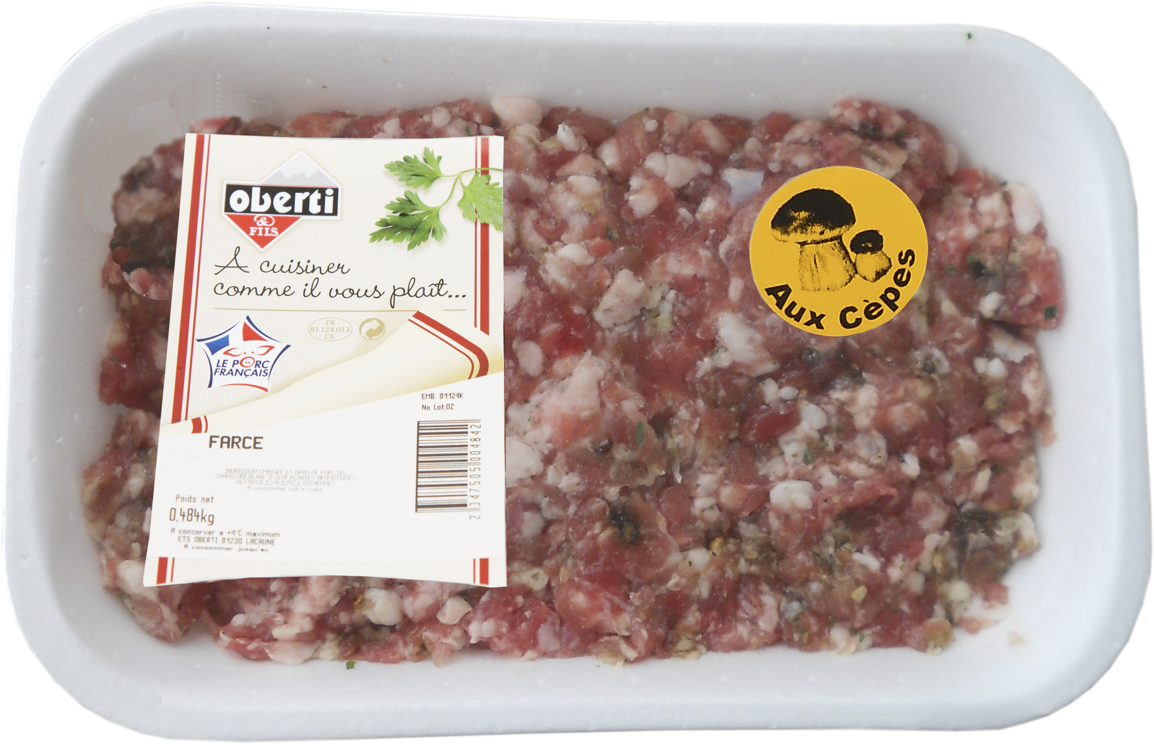 Farce aux cepes VPF 500g