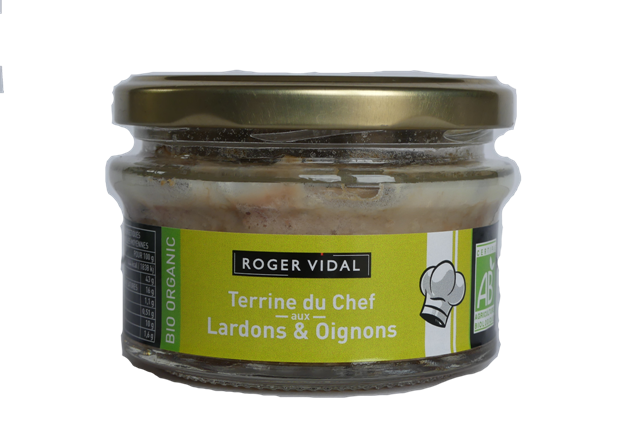 Terrine du chef, lardons fumés & oignons