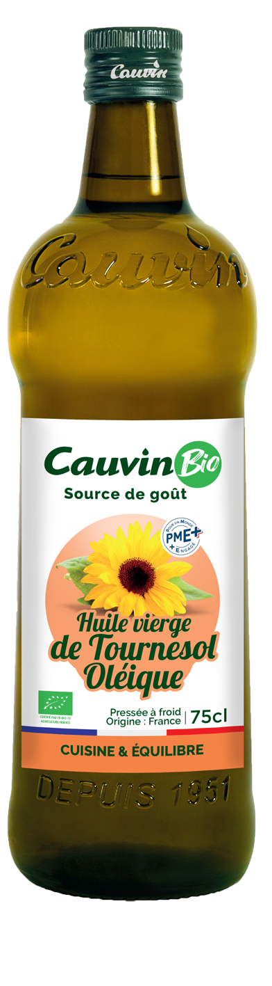 HUILE VIERGE DE TOURNESOL OLEIQUE BIO