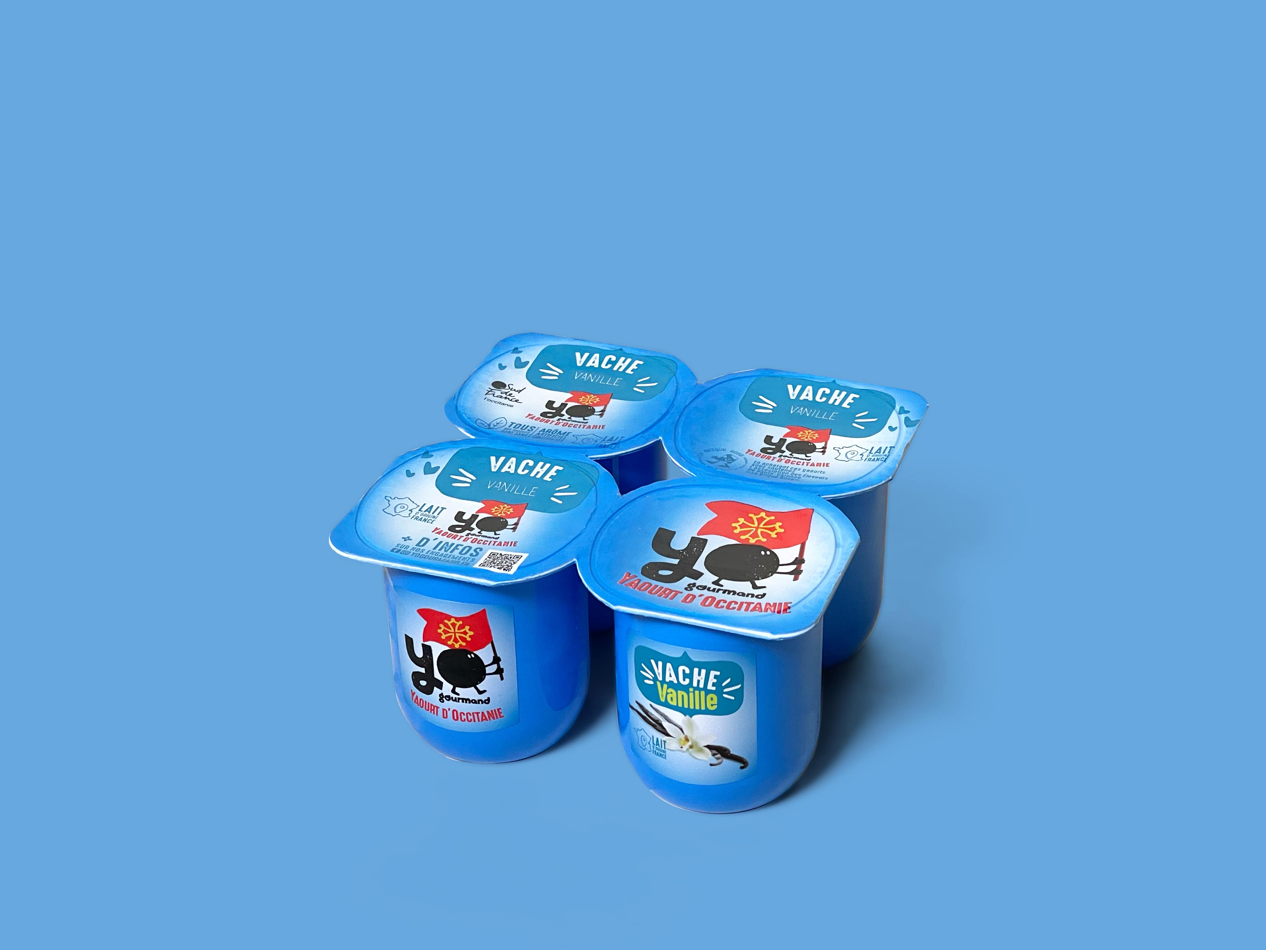 YOGOURMAND Yaourt au lait frais entier a la vanille