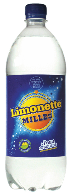 Limonette, 1,5 L PET, 1 L PET, 0,5 L PET et 33 cl VC