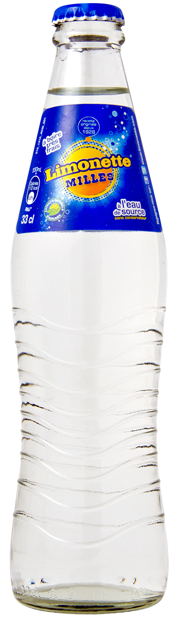 Limonette, 1,5 L PET, 1 L PET, 0,5 L PET et 33 cl VC