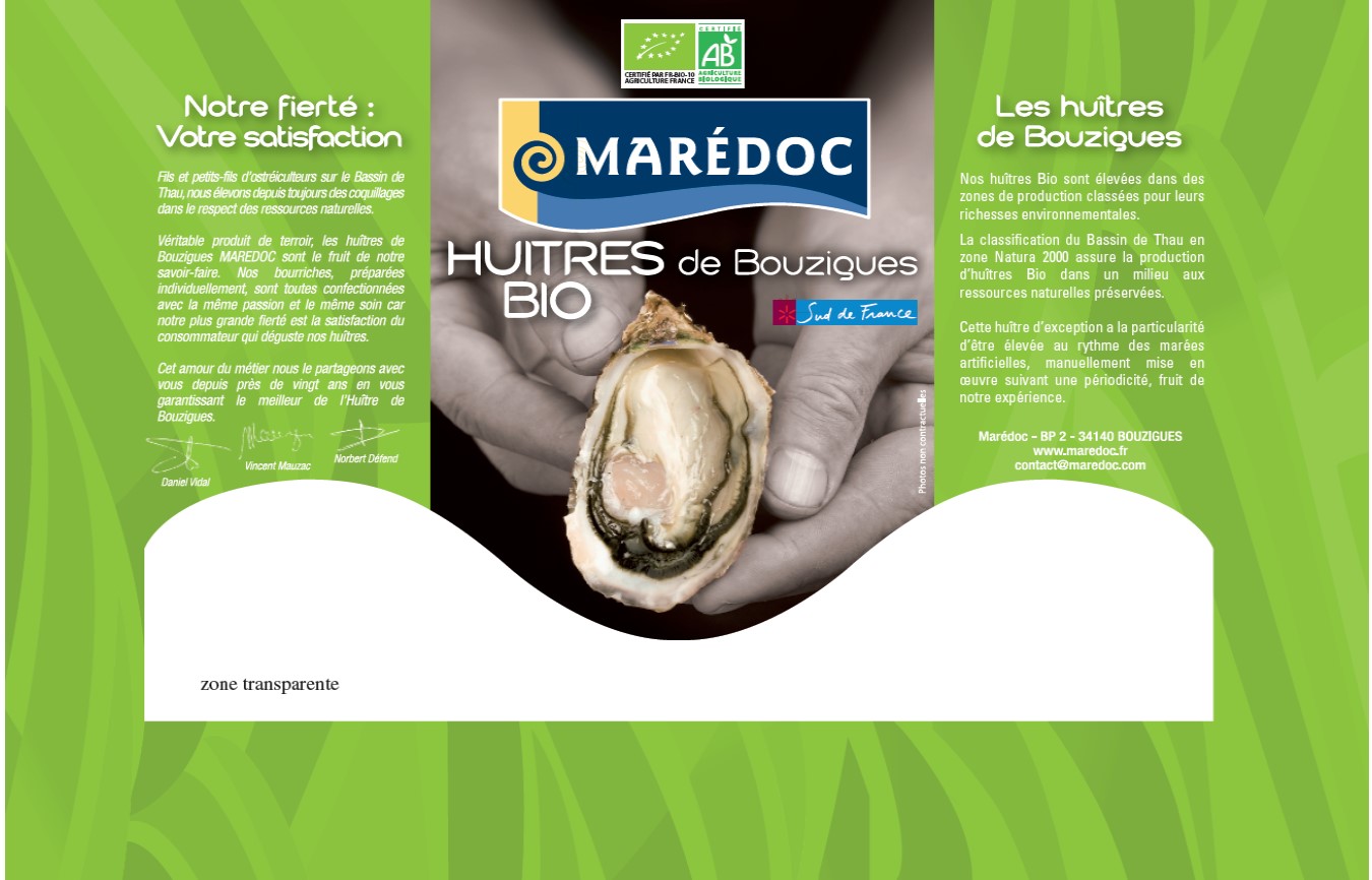 Huitres de Bouzigues Bio