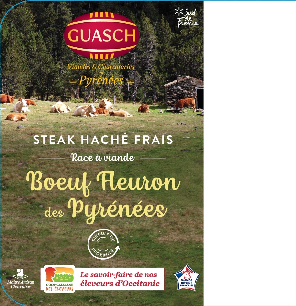 Steak hache de boeuf Fleuron des Montagnes Pyreneennes