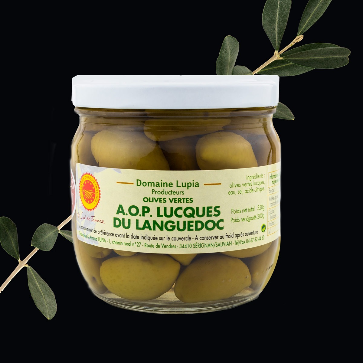 AOP Lucques DU LANGUEDOC