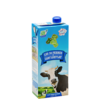 LAIT 1/2 ECREME UHT