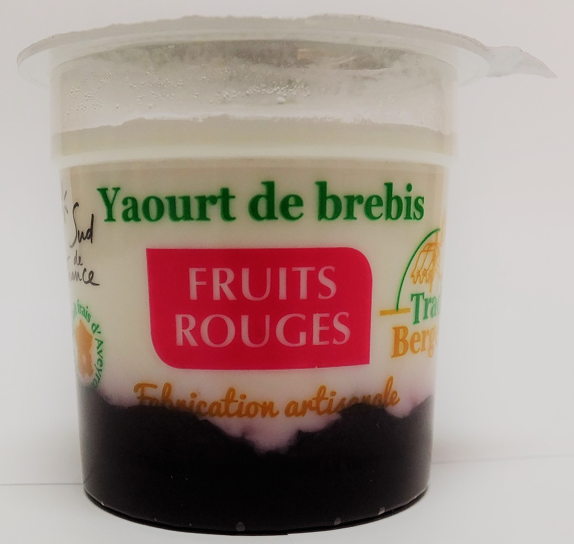 Yaourt au lait de brebis bio Fruits rouges - RHD