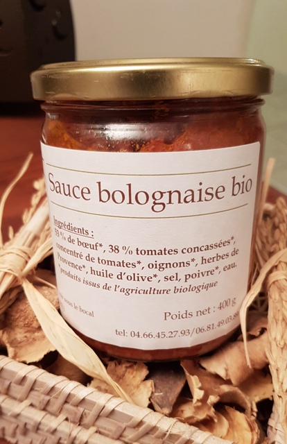 Haché de viande à la sauce tomate 