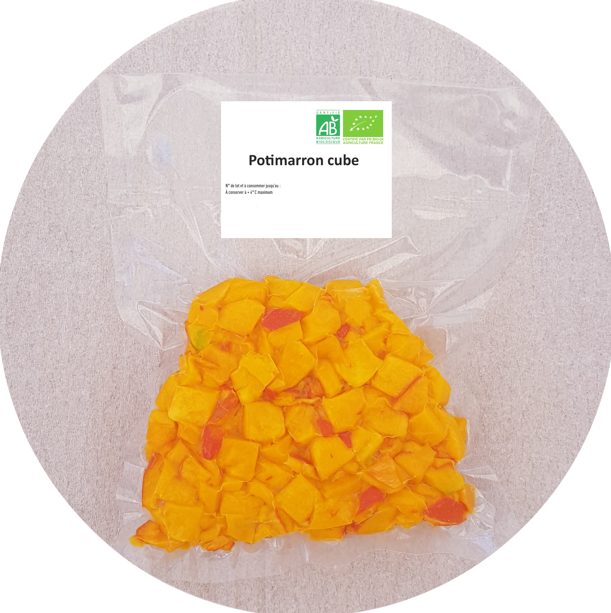 Potimarron cube