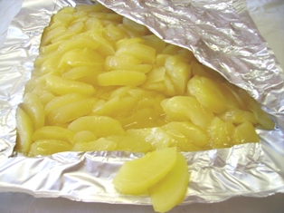 Pomme HVE en quartier cuite sous vide, 3kg, sachet Alu