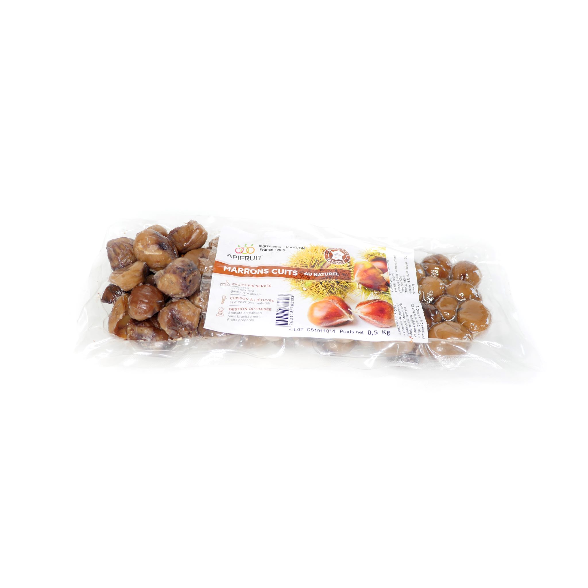 Marron Perigord nature cuit sous vide