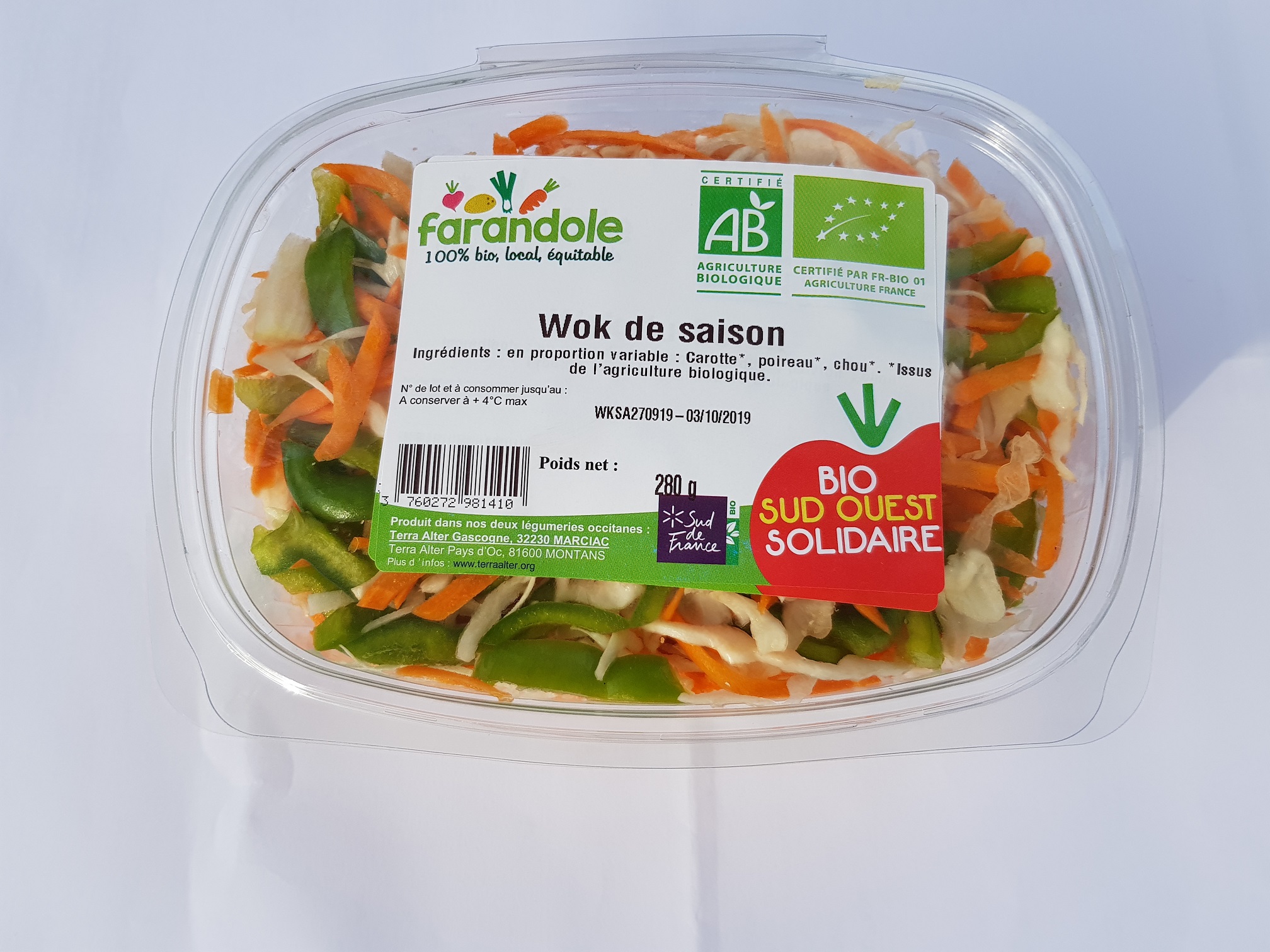 Wok de saison 0,180g