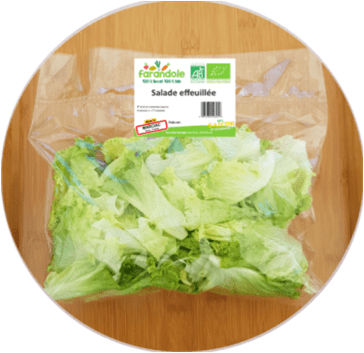 Salade effeuillee