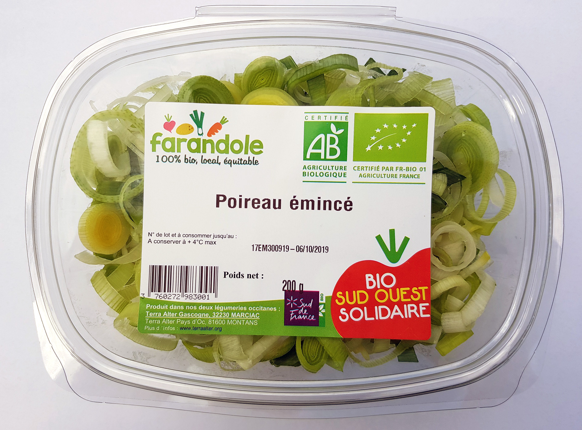 Poireau emince