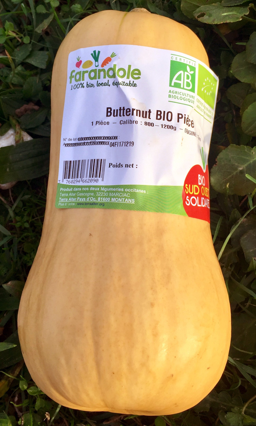 Butternut Bio - pièce