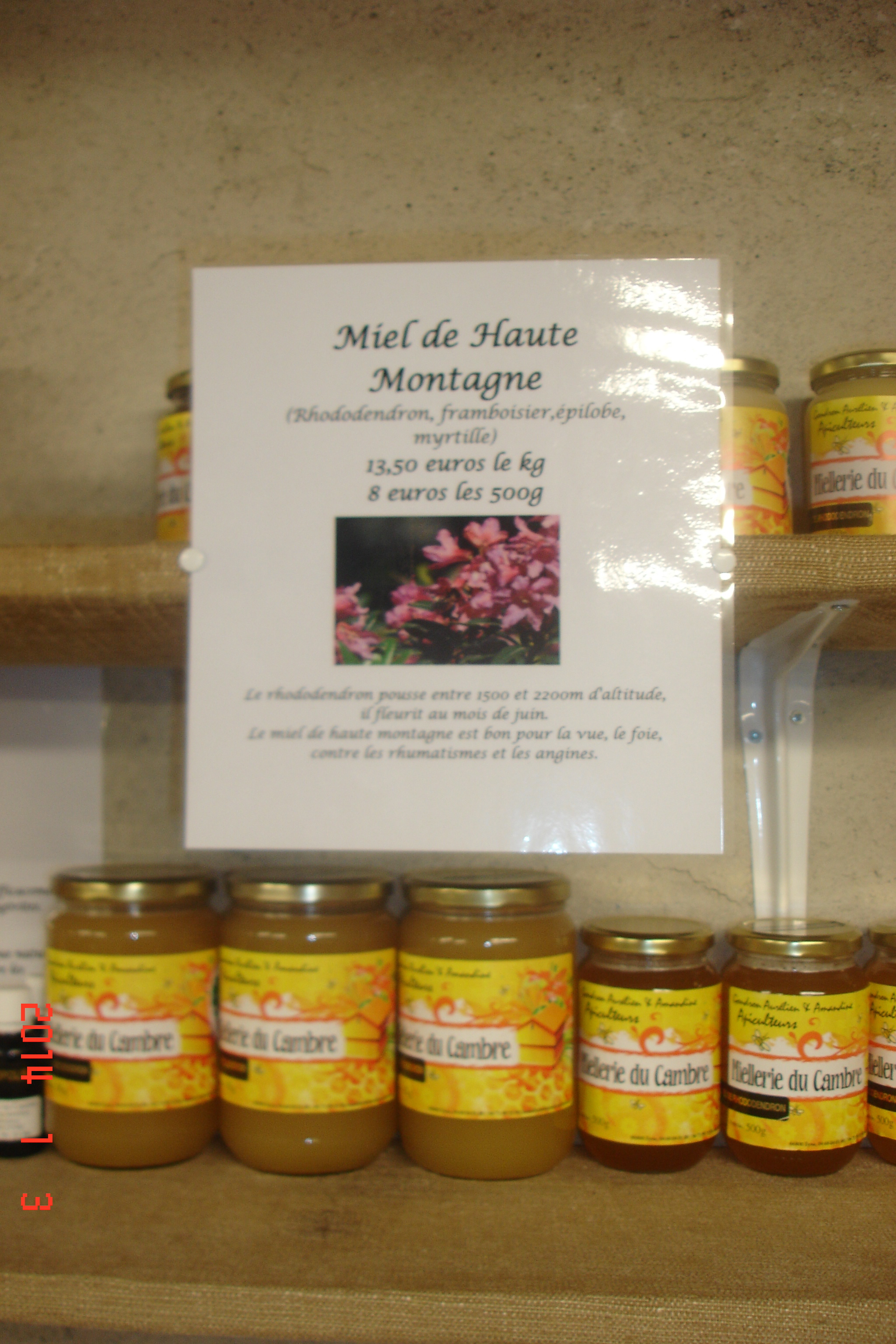 Miel de haute montagne