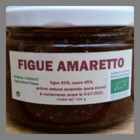 Confiture de Figue et confiture Figue Amaretto