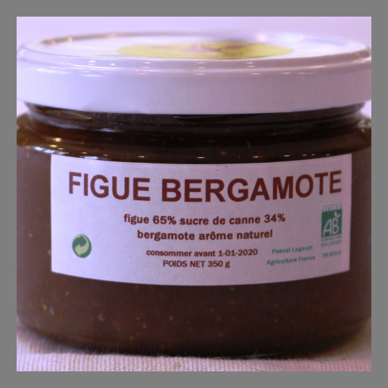 Confiture Figue Bergamote, Figue Chocolat, Figue Citron, Figue Epices  ''BIO''