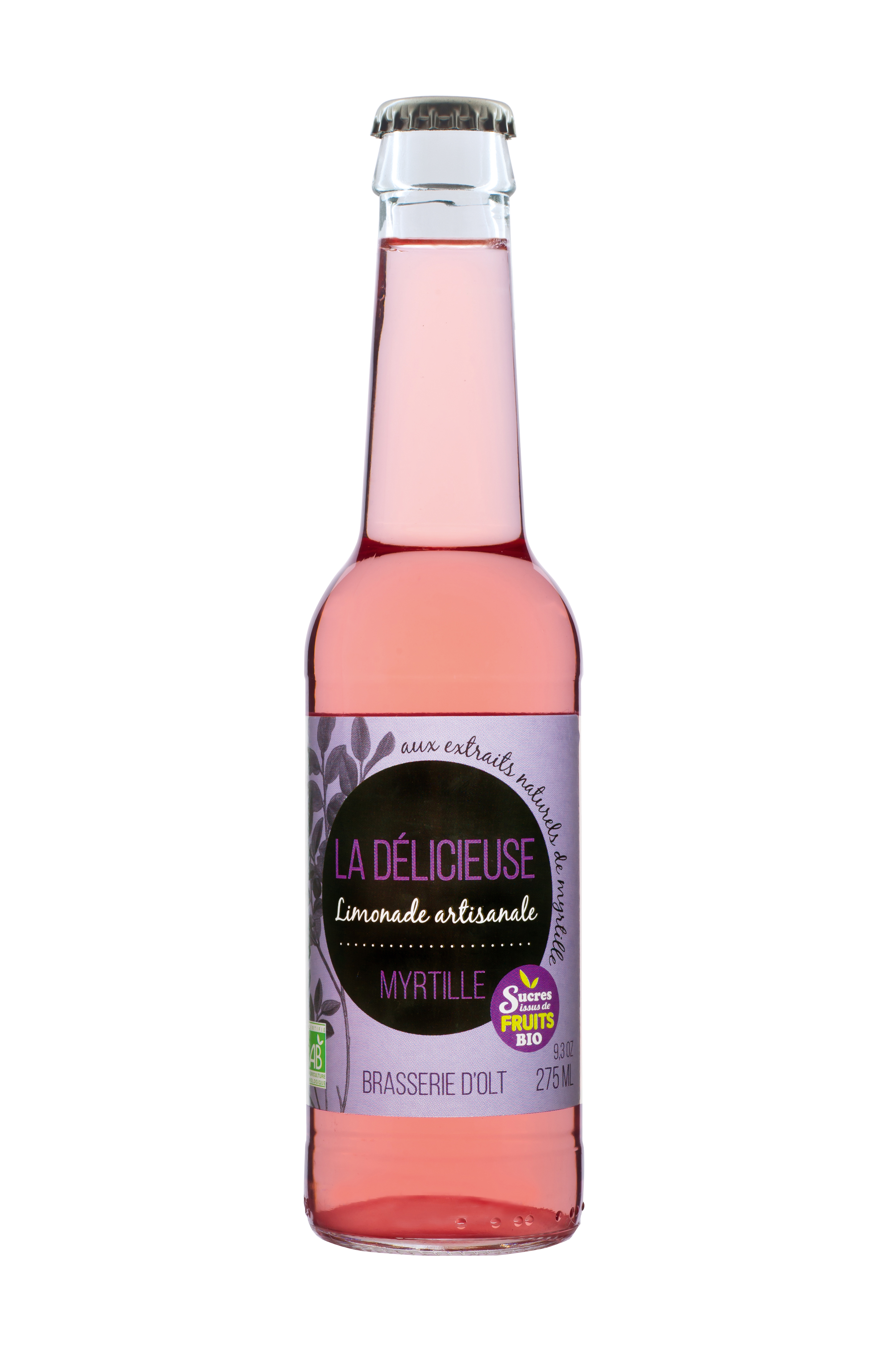 Limonade BIO LA DELICIEUSE Myrtille