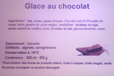 Glace chocolat