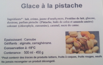 Glace pistache