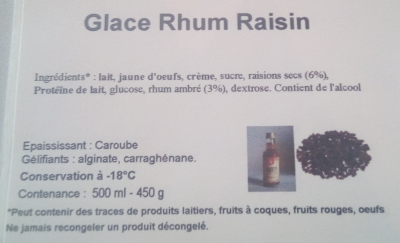 Glace Rhum Raisin